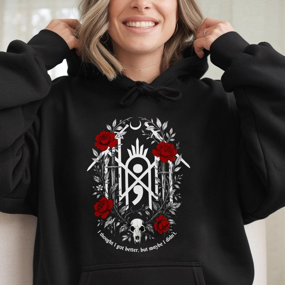 Sleep Token Flowers Red Logo Hoodie