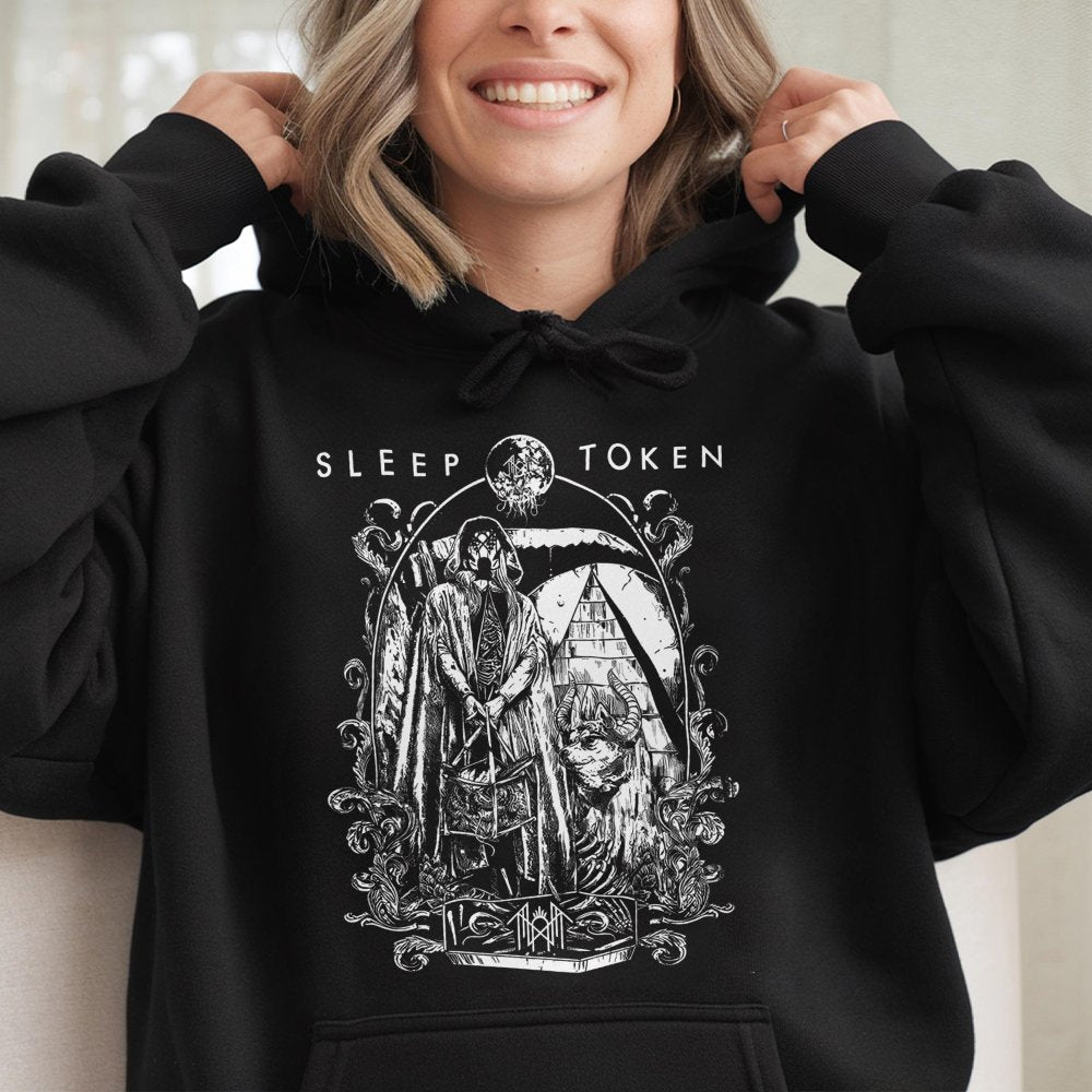 Sleep Token Vintage Hoodie Red