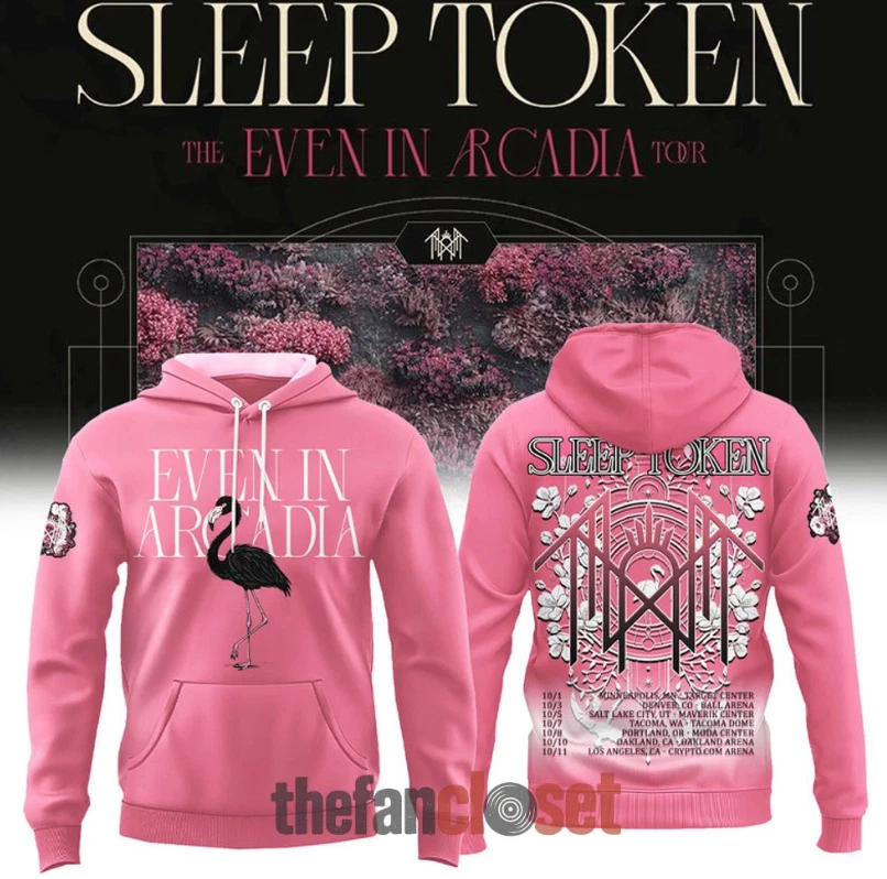 Sleep Token The Even In Arcadia Tour 2025 Pink 3D Hoodie