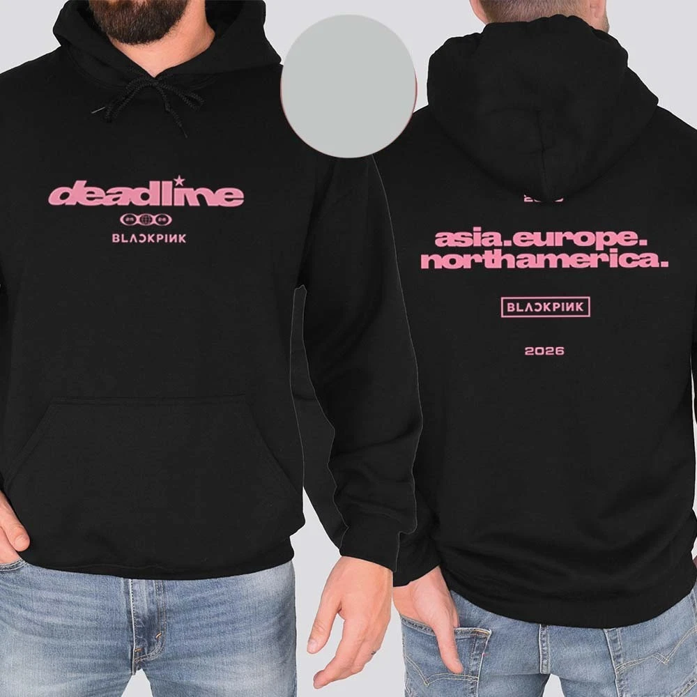 Blackpink Deadline World Tour 2025 2026 Continent Logo Hoodie