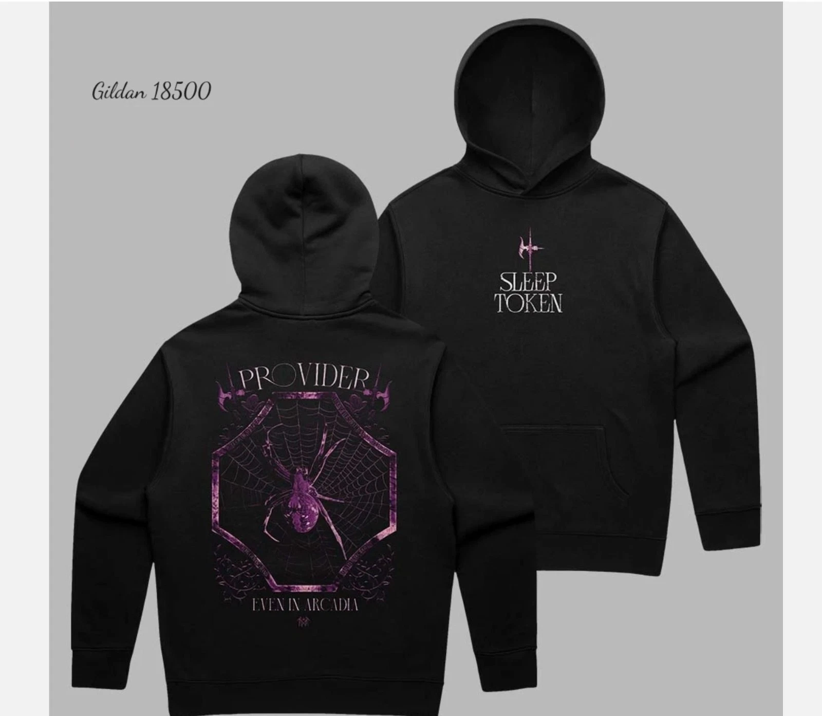 Sleep Token X Merch Jungle Exclusive Even In Arcadia Provider Spider Hoodie