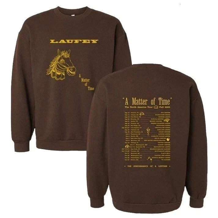 Laufey Merch A Matter Of Time Tour 2025 Reprint Sweater
