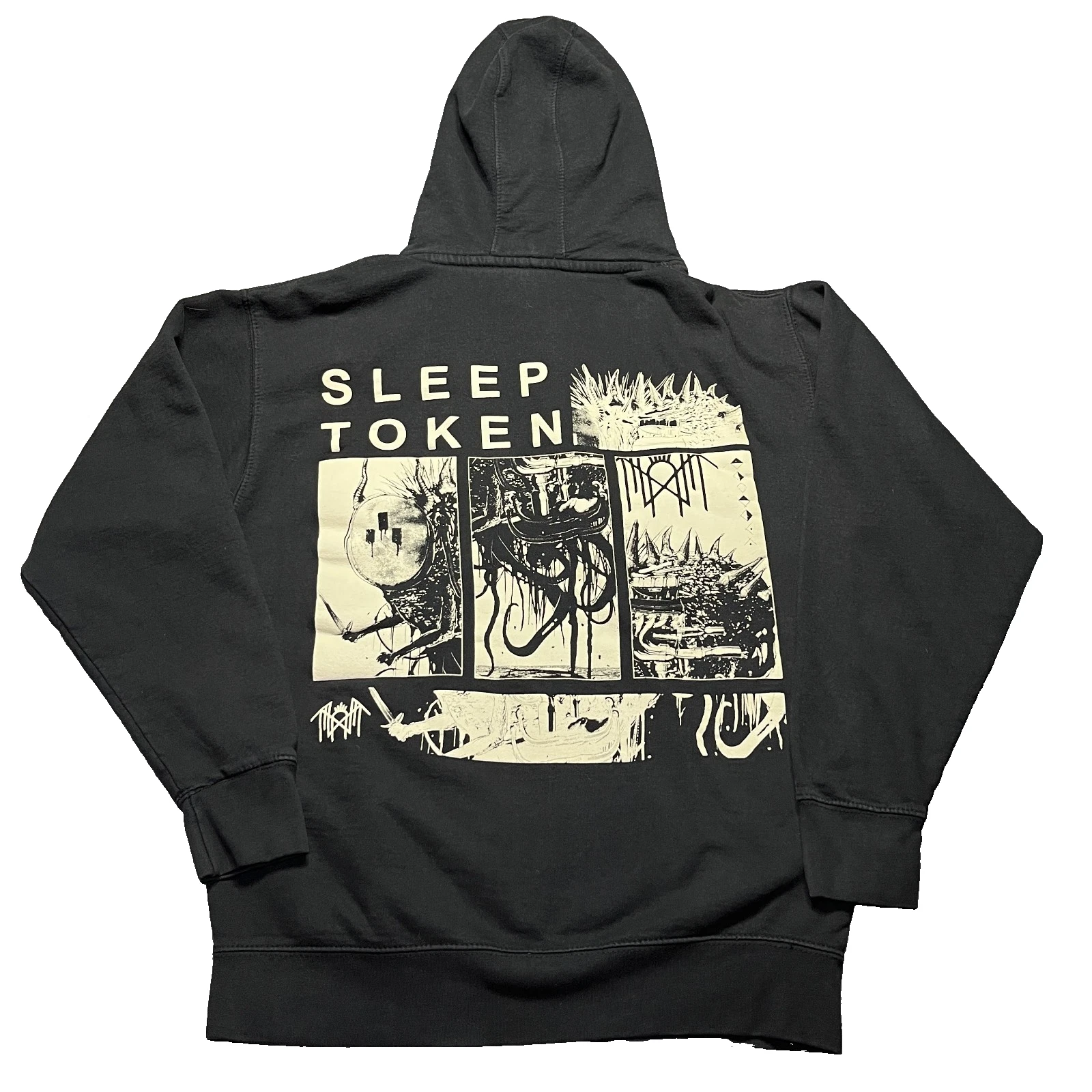 Sleep Token Hoodie Sweatshirt Men'S Medium Black