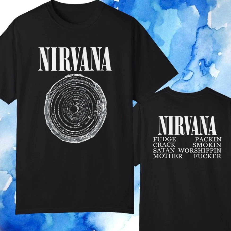 Vintage Nirvana Vestibule Circles Of Hell Double-Sided Shirt