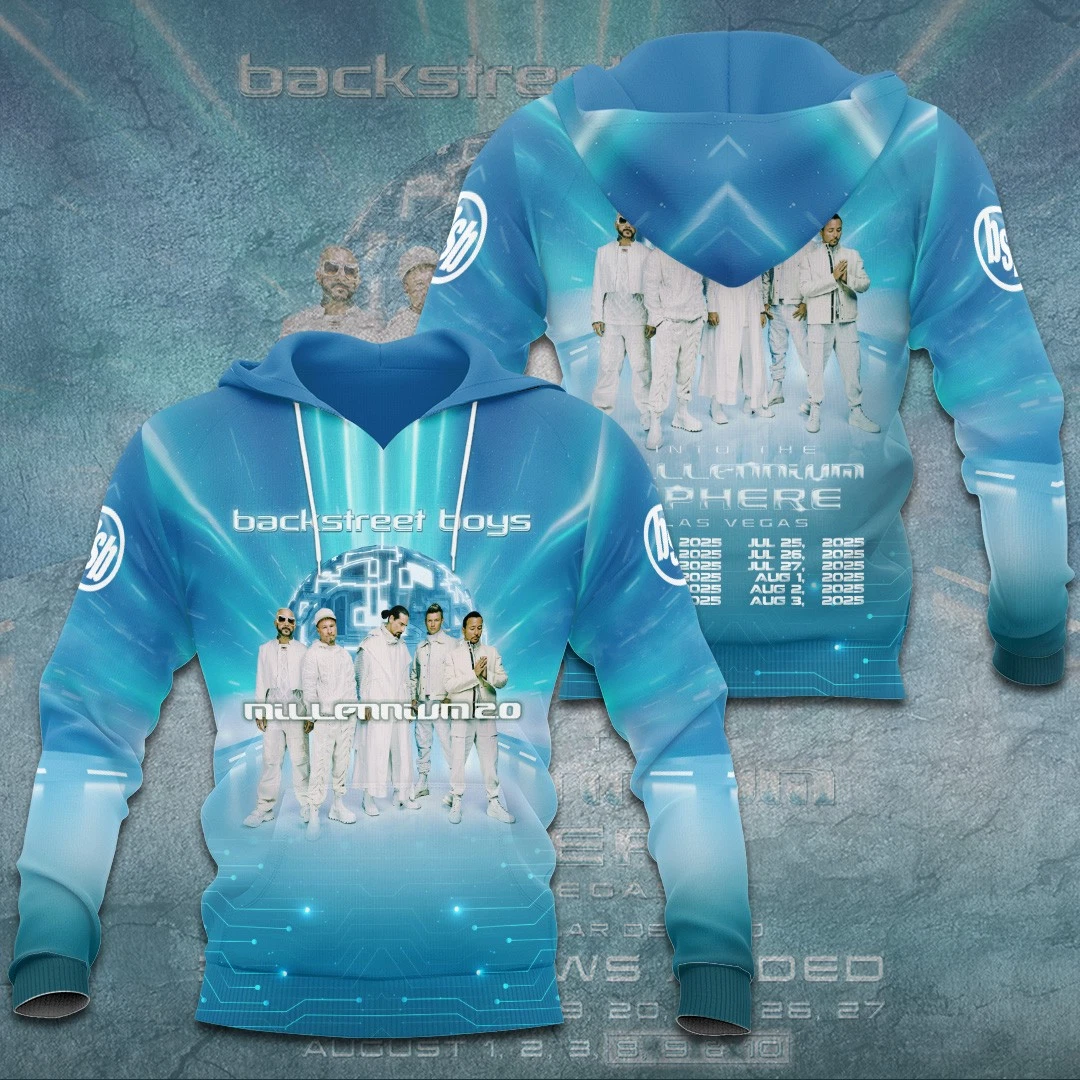 Backstreet Boys Into The Millennium 2025 Las Vegas 3D Hoodie