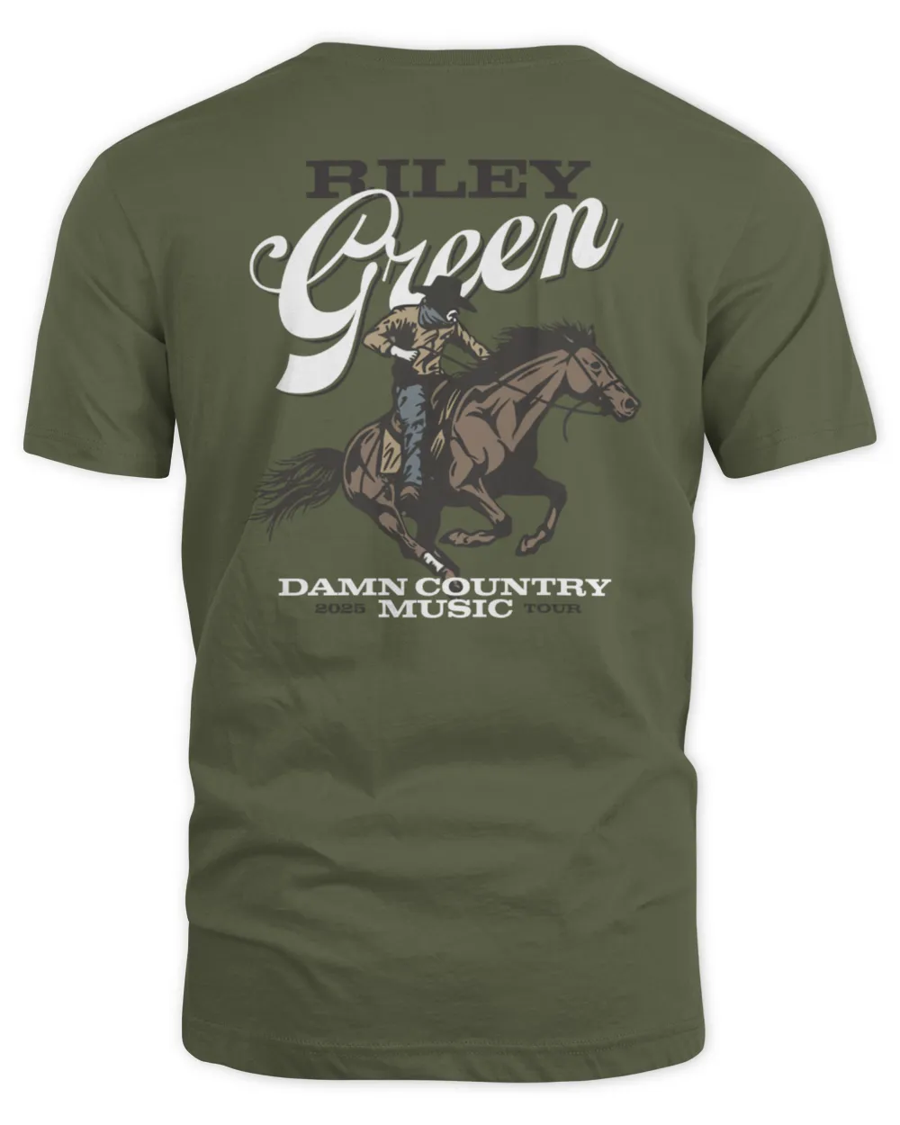 Riley Green Merch Store Cowboy Tour 2025 T Shirt