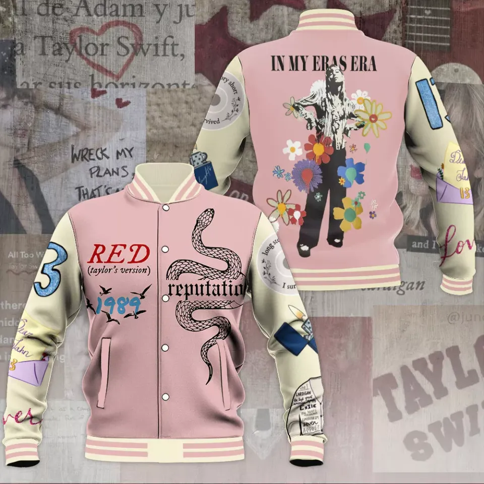 Taylor Red 1989 Music Baseball Jacket For Fan