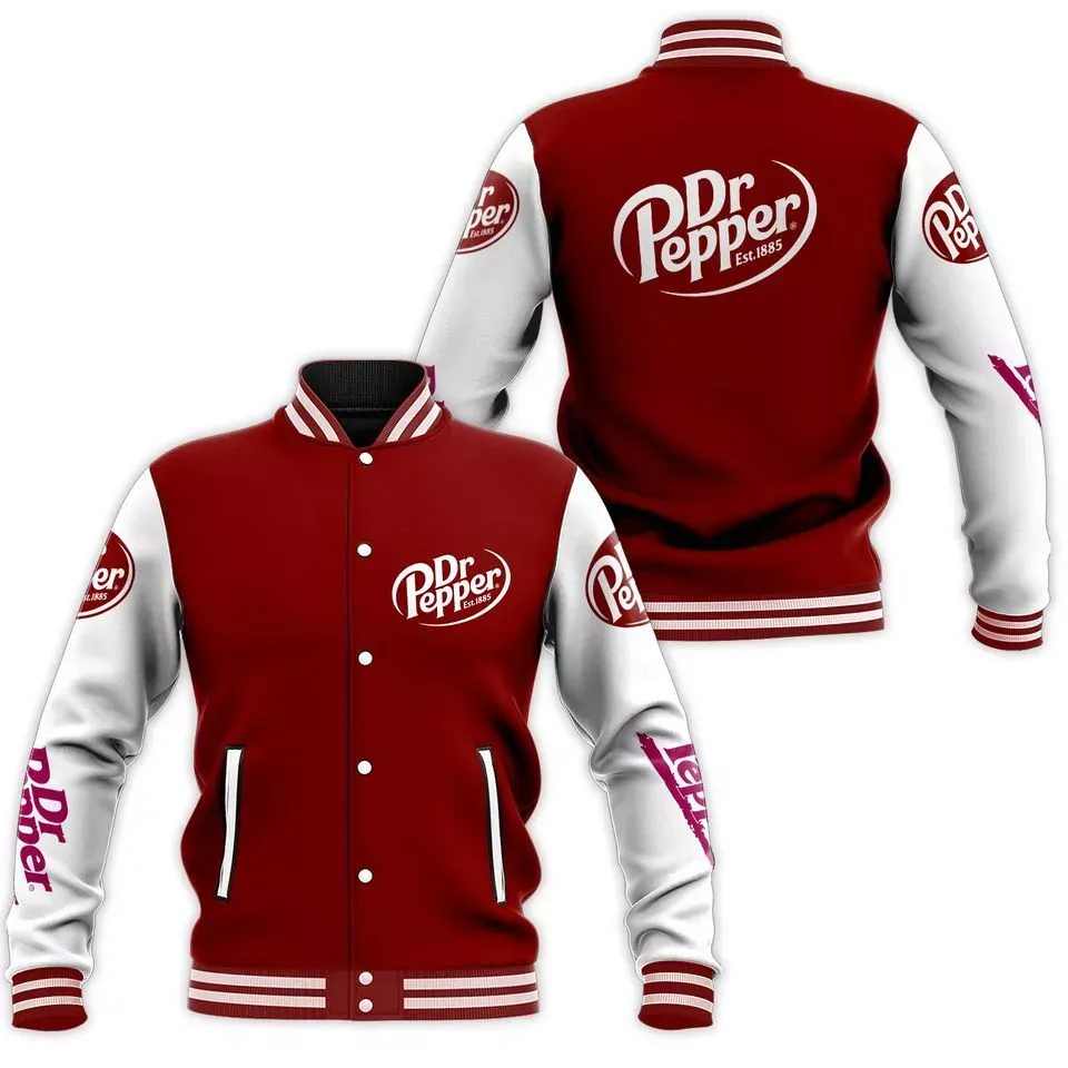 Dr Pepper Baseball Jacket, Dr Pepper Est 1885 , Vintage Soda