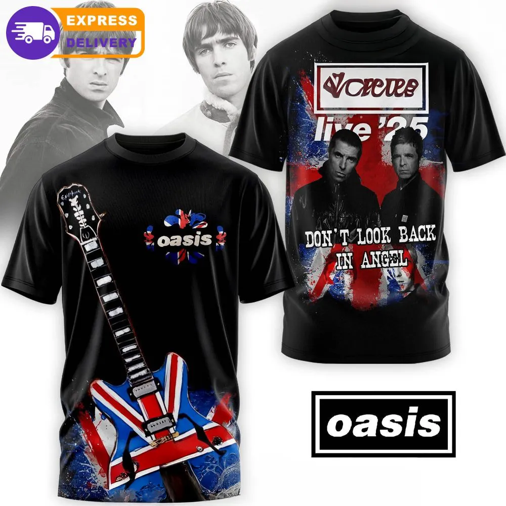 Oasis Live 25 Tour Dont Look Back Is Angel Shirt
