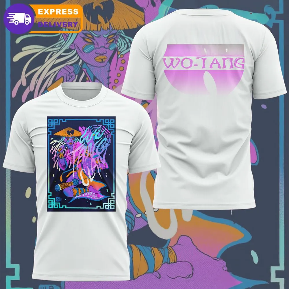 Wu Tang Clan Concert Poster For Denver White Shirt