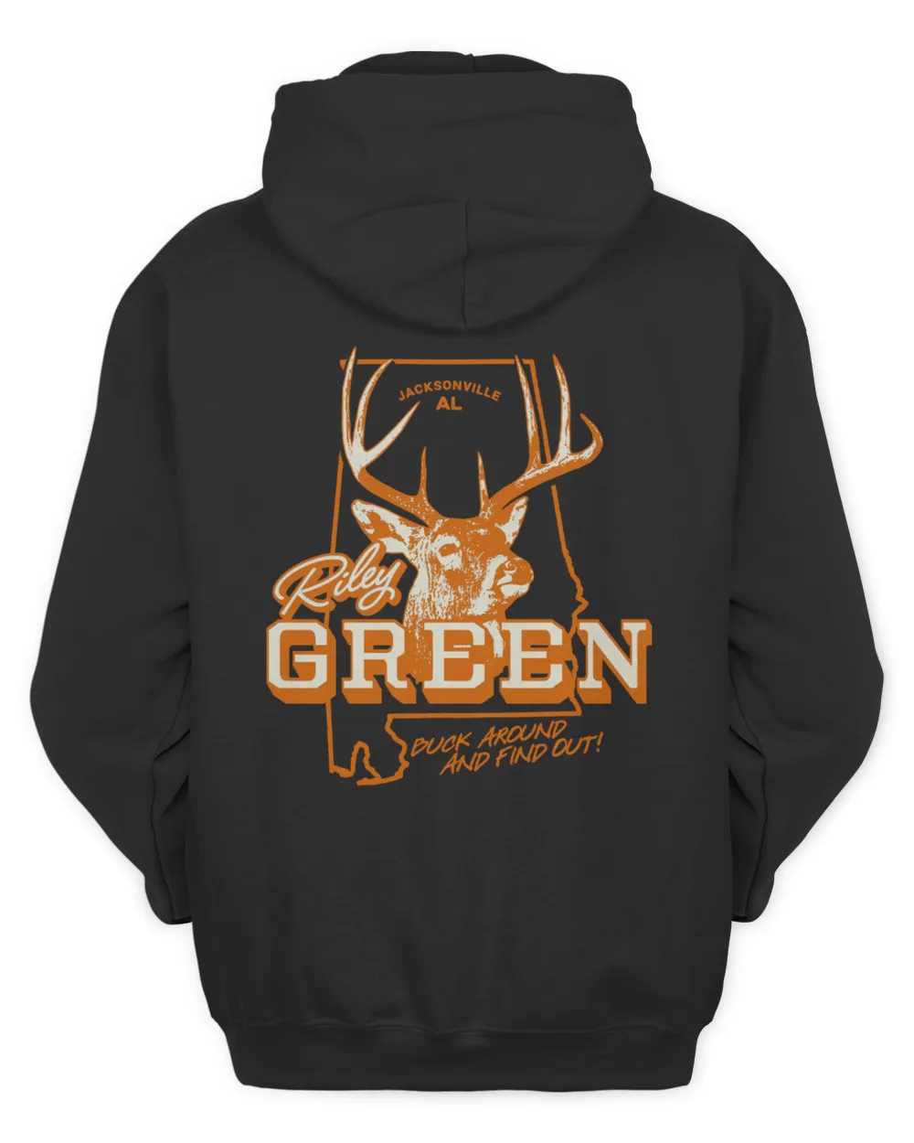Riley Green Merch Buck Around Hoodie Black