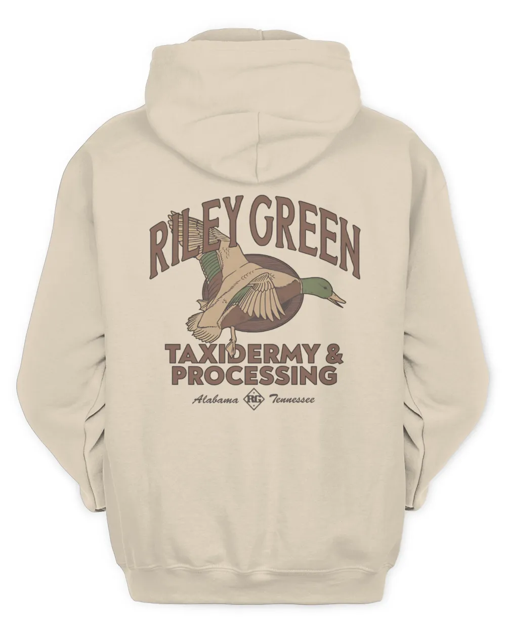 Riley Green Merch Taxidermy Hoodie Sand