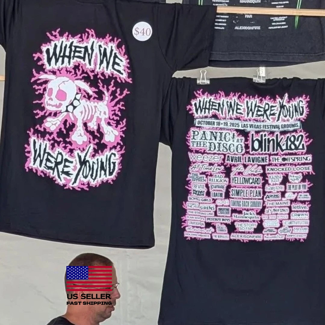 When We Were Young 2025 Electric Dog Fest 17Th Oct Shirt Merch