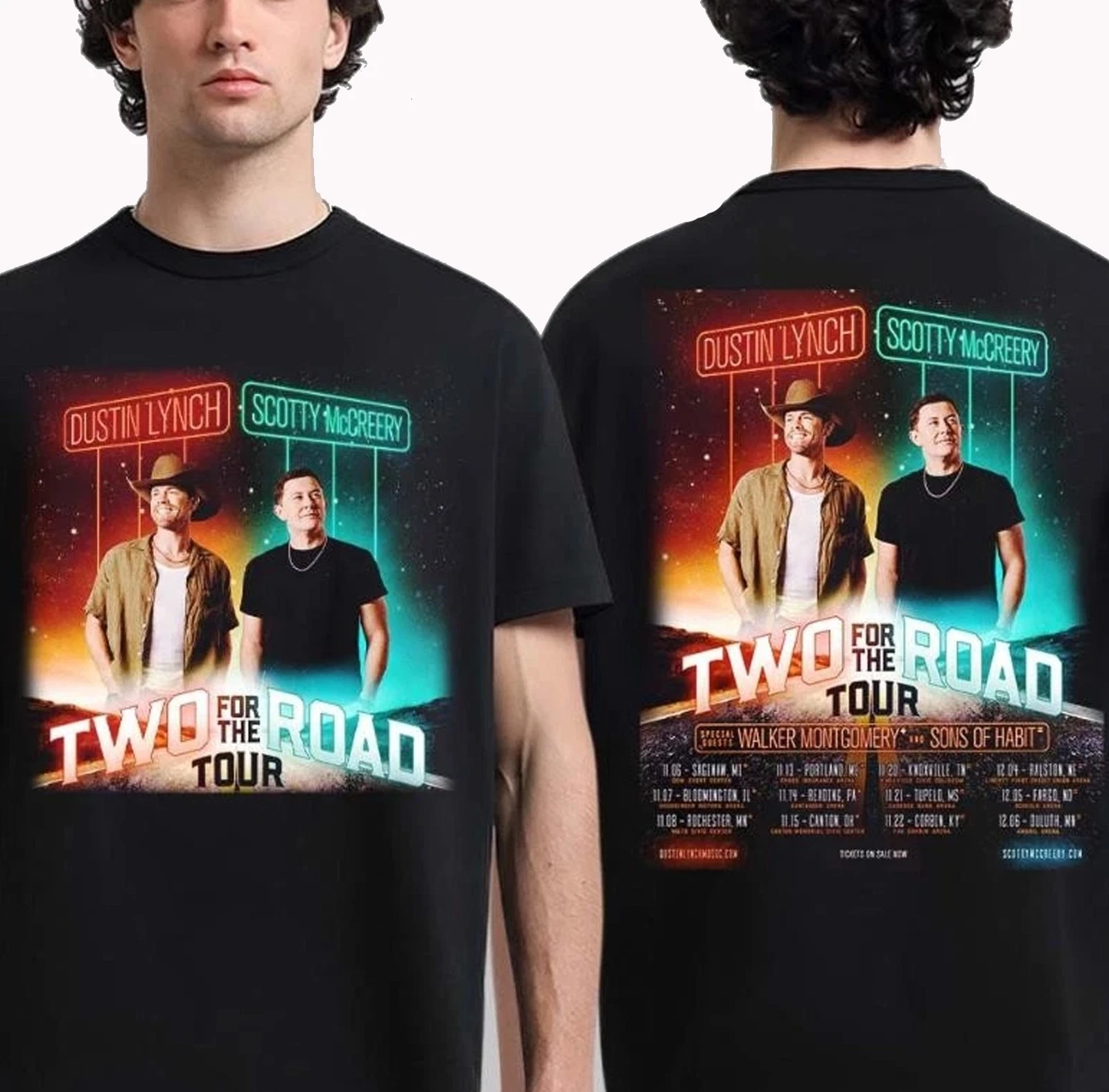 Dustin Lynch And Scotty Mccreery Two For The Road Tour 2025 Shirt