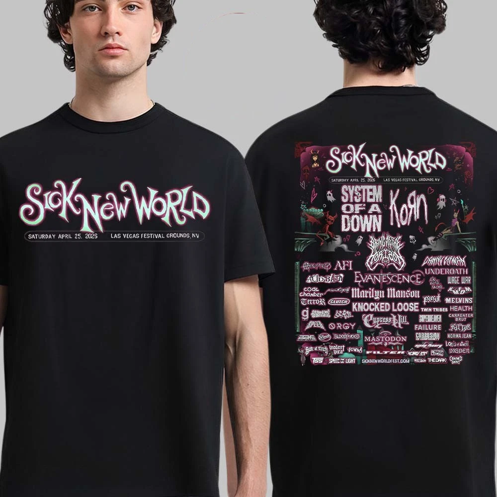 Sick New World Festival 2026 Lineup In Las Vegas Nv On April 25 2026 Shirt