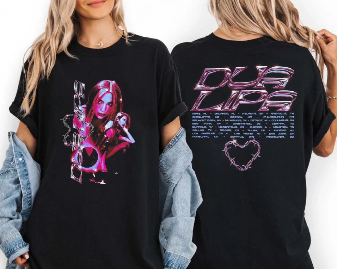 Dua Lipa Radical Optimism Tour 2025 Shirt Vintage Graphic Shirt Concert Merch