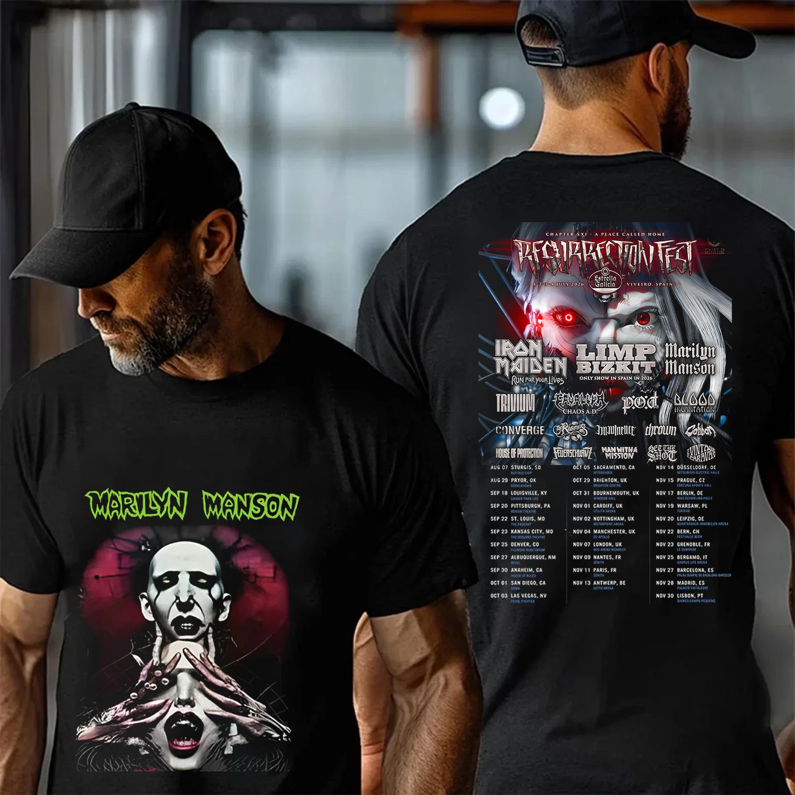 Marilyn Manson Tour 2025 Shirt Men