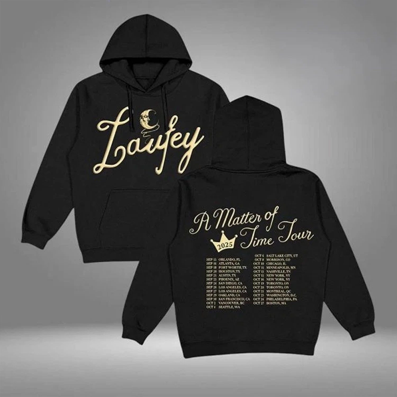 Laufey Merch Store A Matter Of Time Tour Two Sided Hoodie