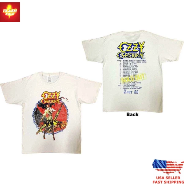 Ozzy Osbourne The Ultimate Sin Tour 1986 Shirt