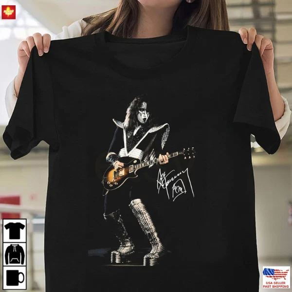 Arrival 1976 Ace Frehley Classic Rock Band Signed Fan Shirt