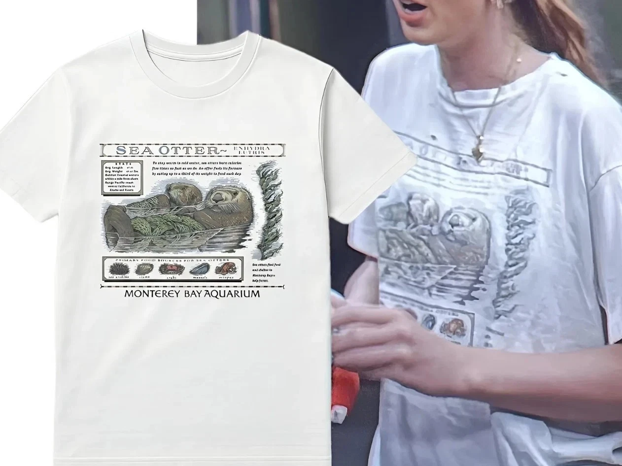 Vintage Sea Otters Monterey Bay Aquarium Shirt