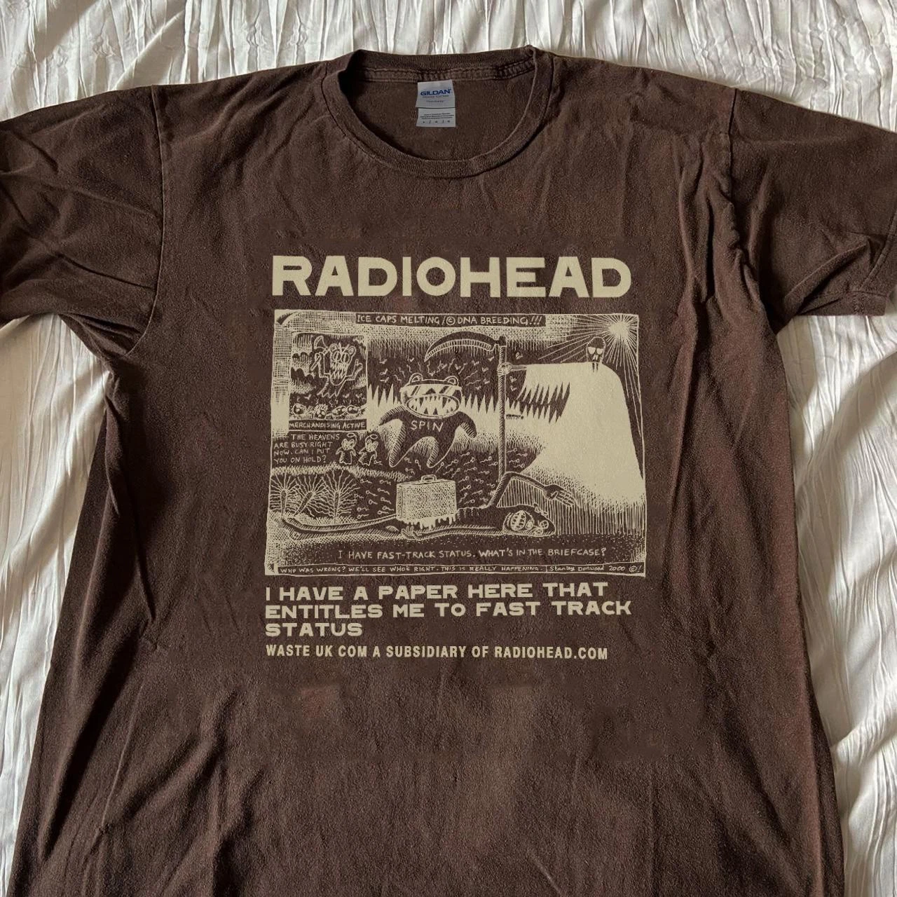 Radiohead Ok Computer Rare Design Dark Chocolate T Shirt