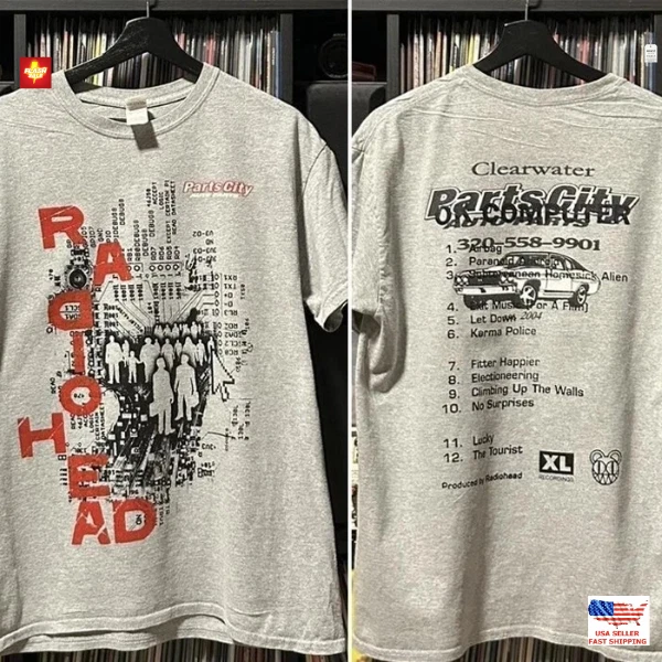 Radiohead Ok Computer 2 Side Sport Gray Unisex T Shirt