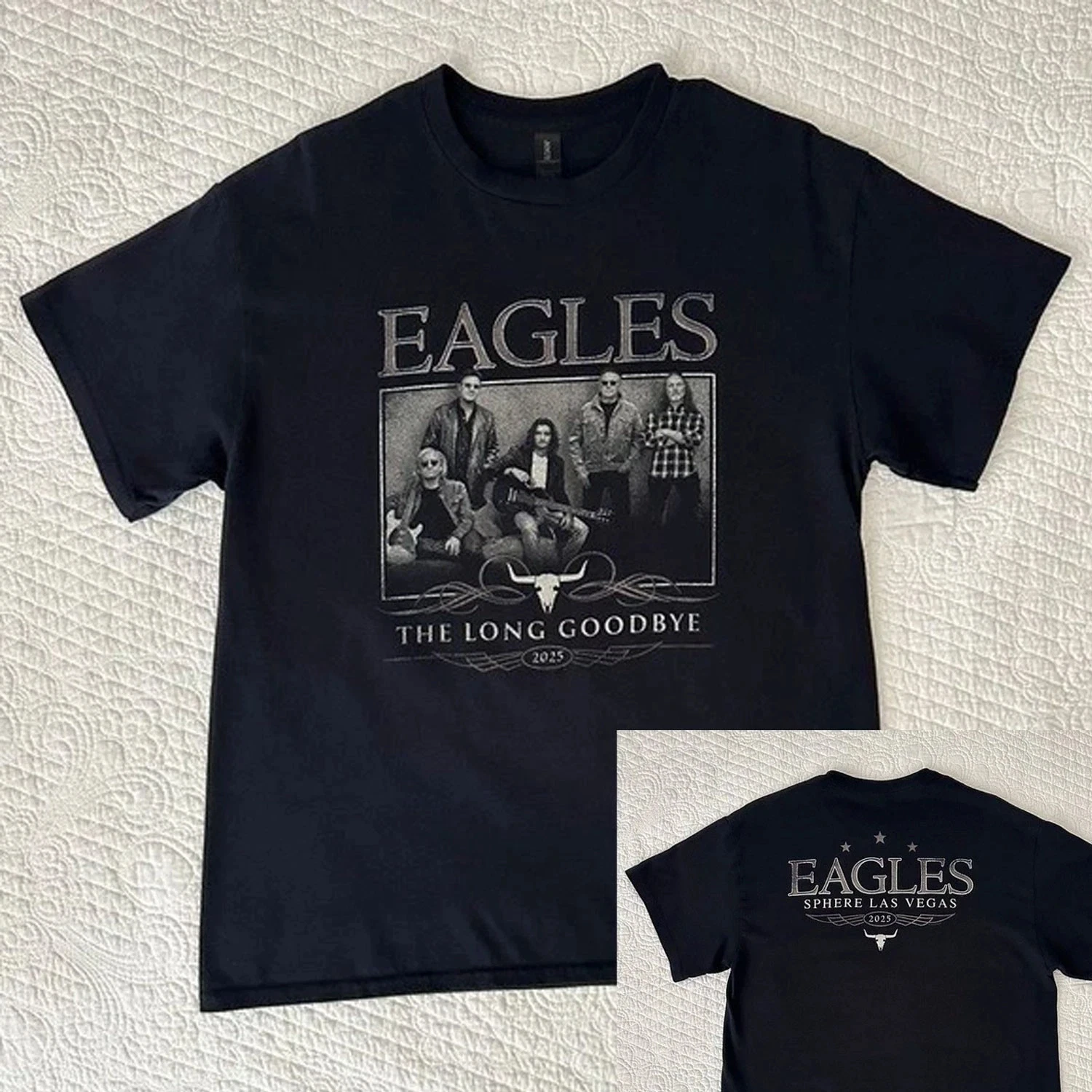 Eagles Band Shirt Long Goodbye Reprint Shirt