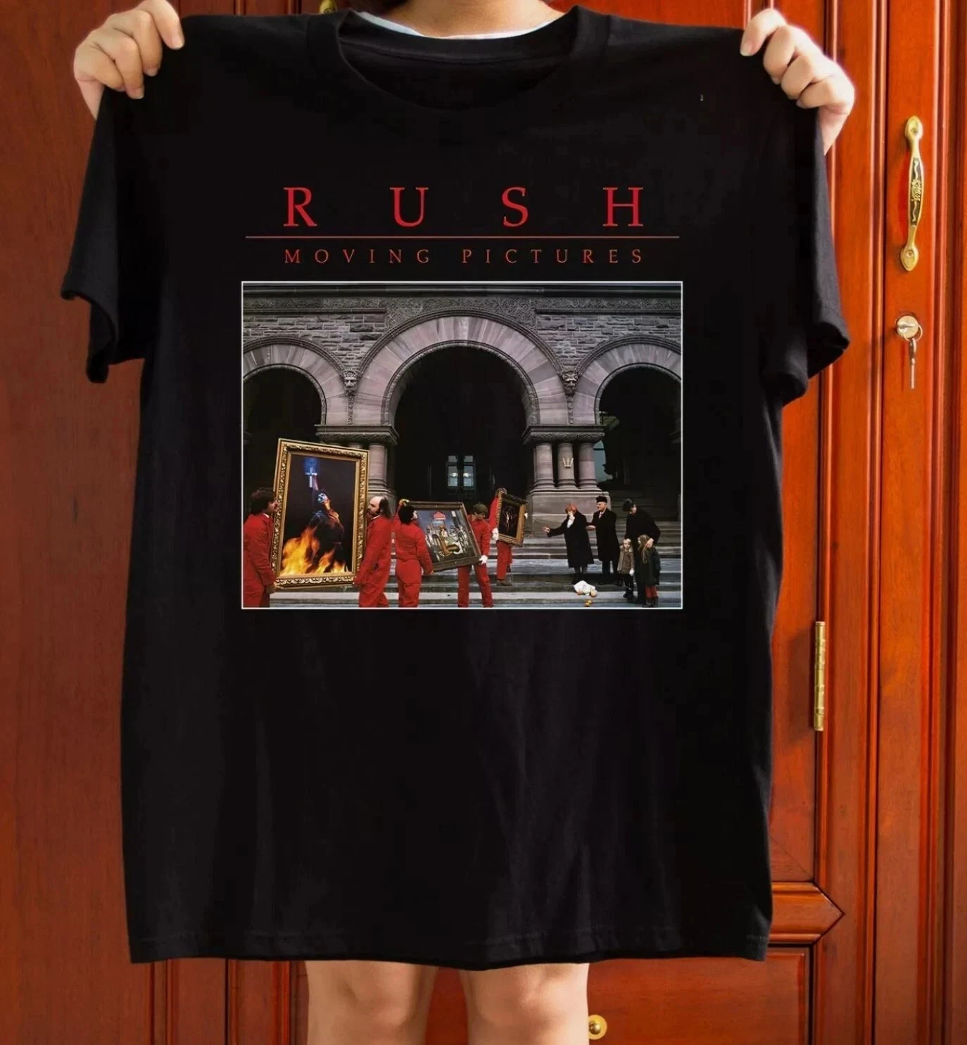 Rush Moving Pictures Graphic Unisex Russet Shirt