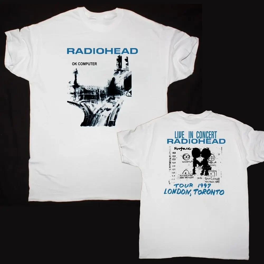 Radiohead Ok Computer Albums 90S Graphic Sand T Shirt