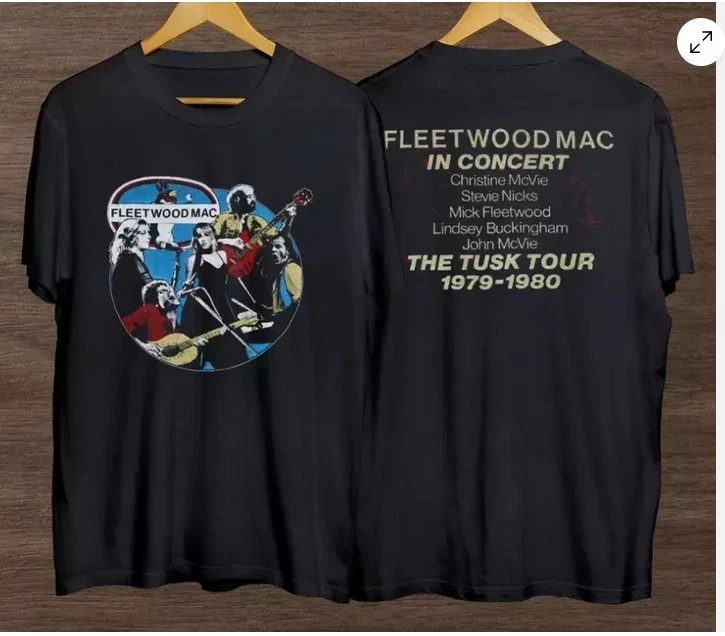 Fleetwood Mac Tusk Tour Shirt, Vintage Fleetwood Mac 90S Shirt