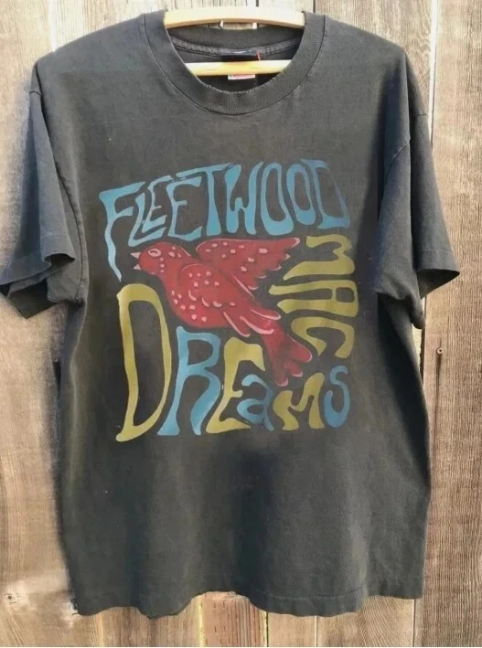 Vintage Fleetwood Mac American Tour Shirt, Fleetwood Mac Charcoal Color Shirt
