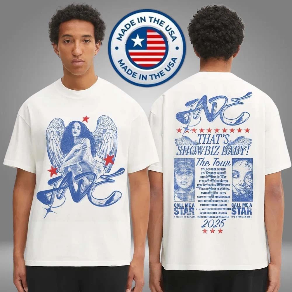 Jade Merch ThatS Showbiz Baby! The Tour Dateback Double Sided 2025 Shirt