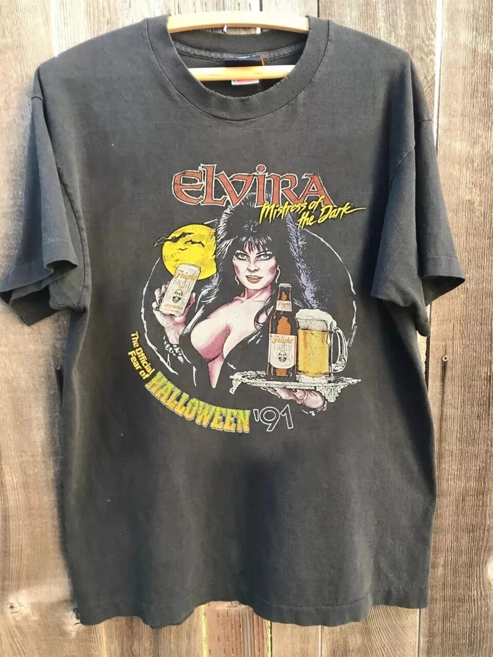 Elvira Mistress Of The Dark Movie 90S Charcoal Unisex T Shirt
