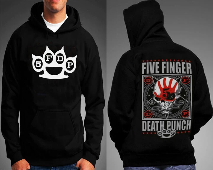 Five Finger Death Punch Black Hoodie Hard Rock Punk Rock