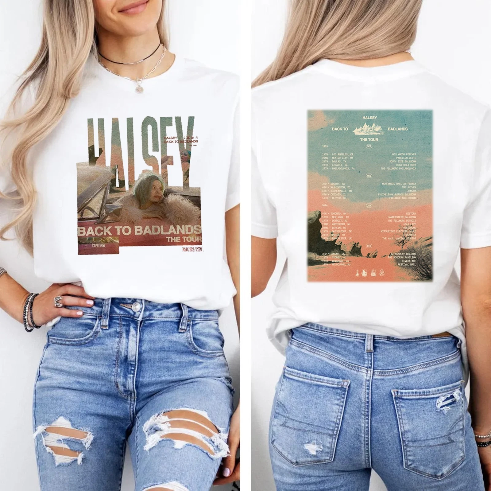 Halsey Back To Badlands Tour 2025-2026 Shirt