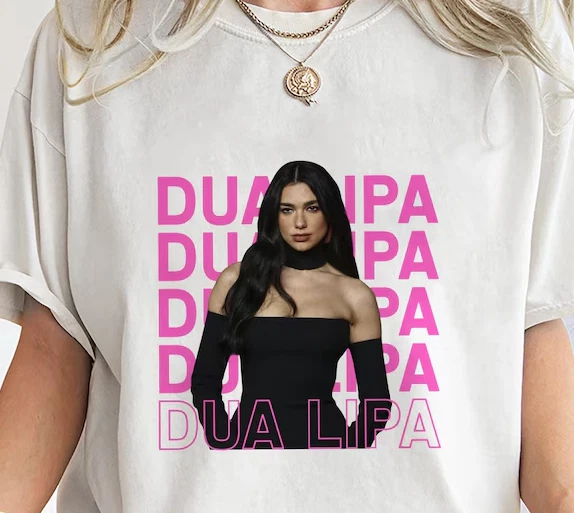 New Dua Lipa Radical Optimism Tour 2025 Short Sleeve White Color Shirt