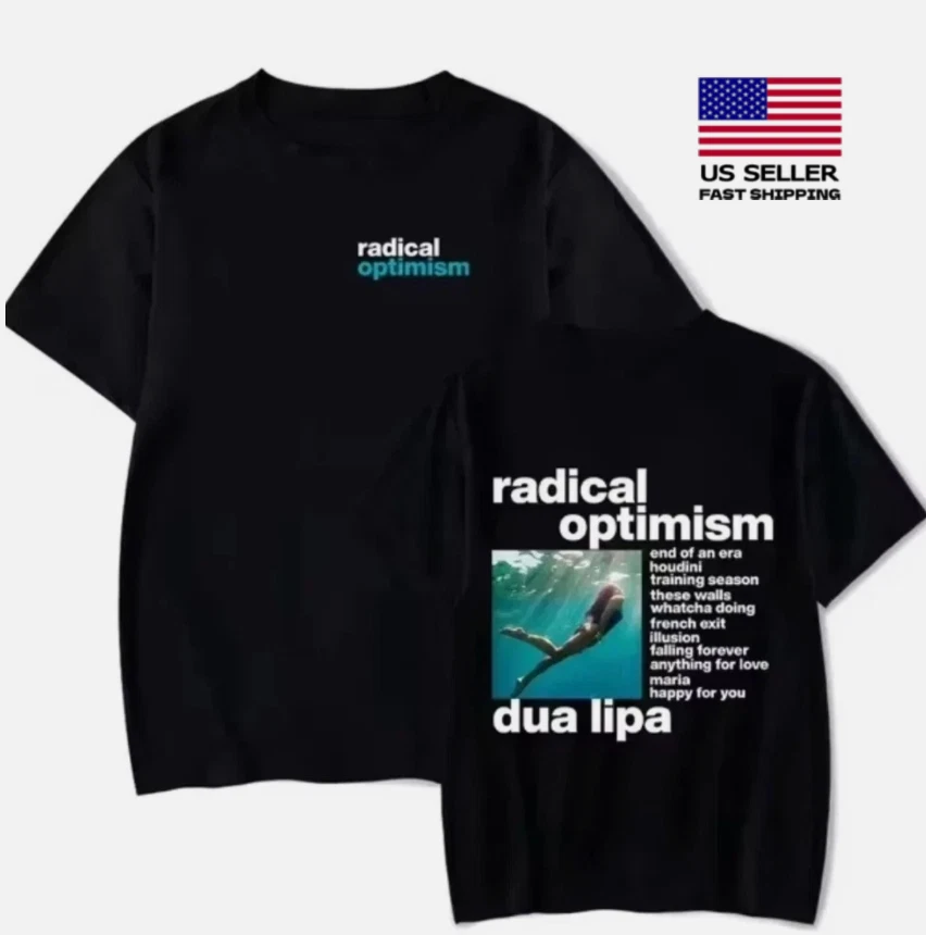 Dua Lipa Y2K Tour Shirt Radical Optimism 2025 Trendy