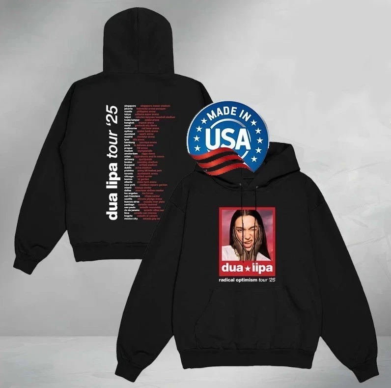 Dua Lipa Radical Optimism Tour 2025 Two Sides Unisex Hoodie