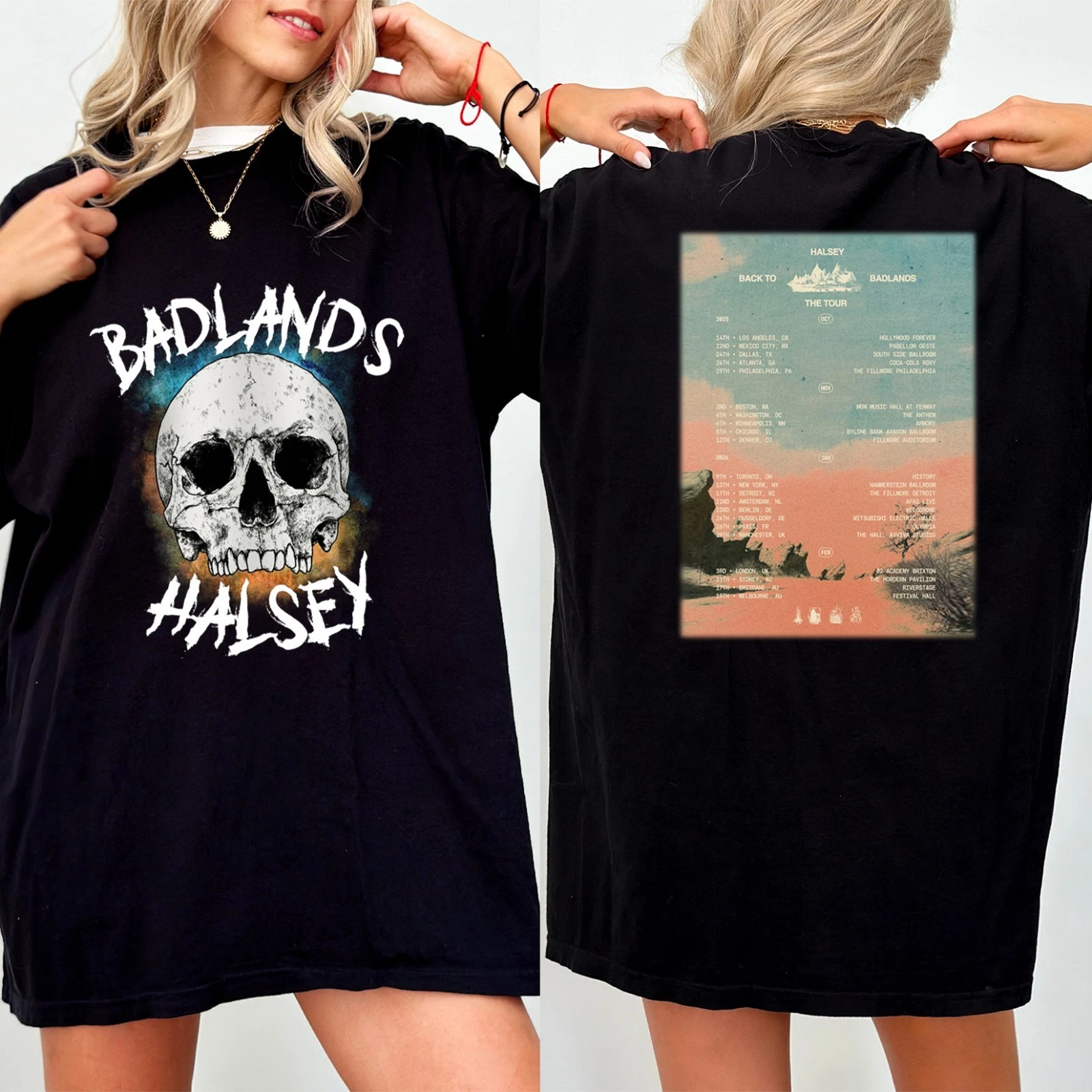 Halsey Back To Badlands The Tour 2025 Tshirt