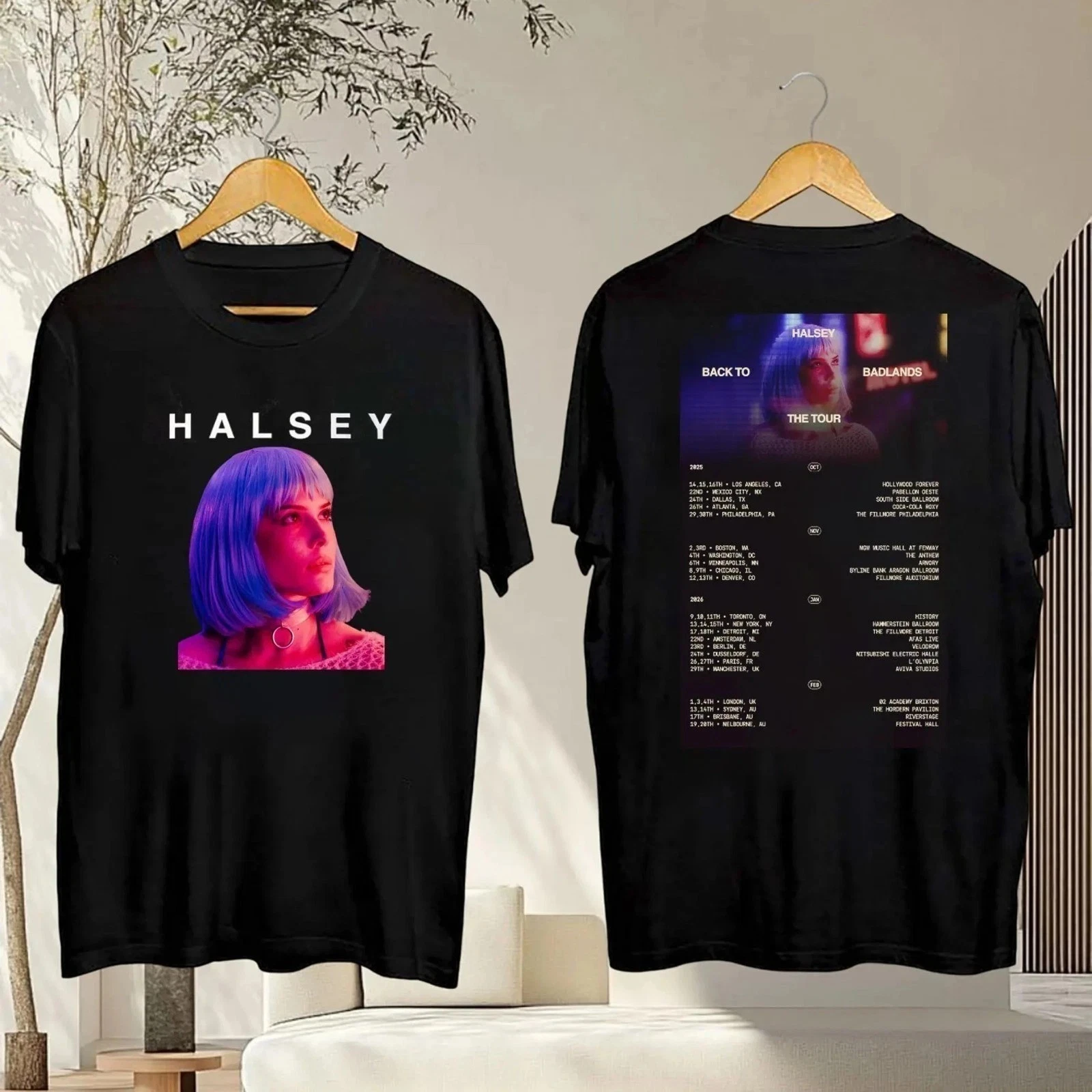 Halsey Tour 2025 2026 Back To Badlands The Concert Shirt