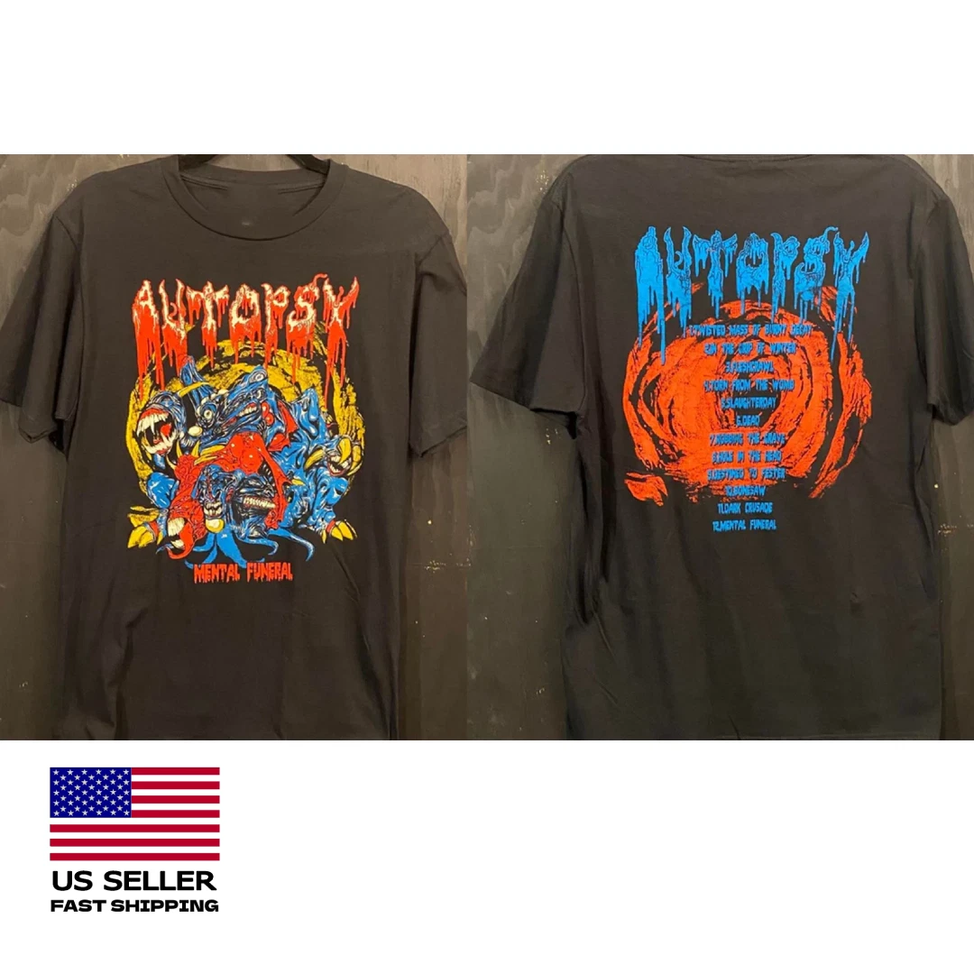 Rare Autopsy Band Tour Short Sleeve Collection Shirt Full Size