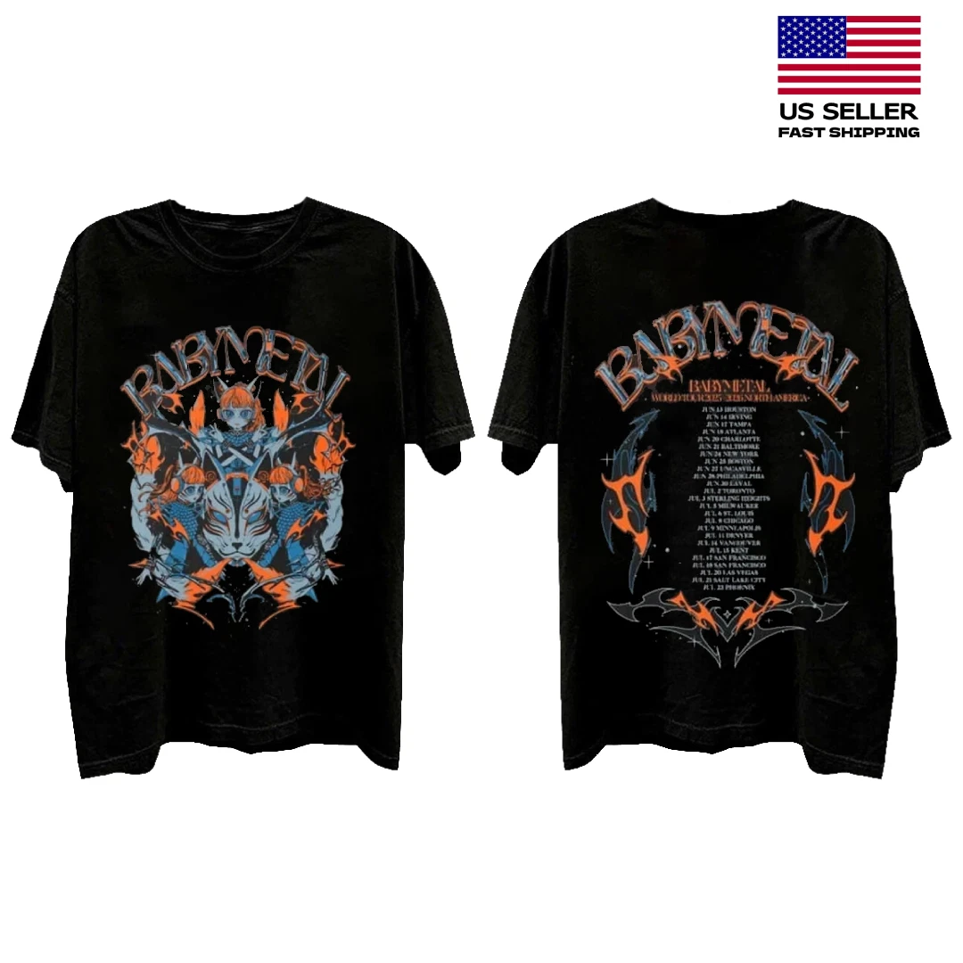 Babymetal World Tour 2025-2026 North American With Tour Dates Shirt