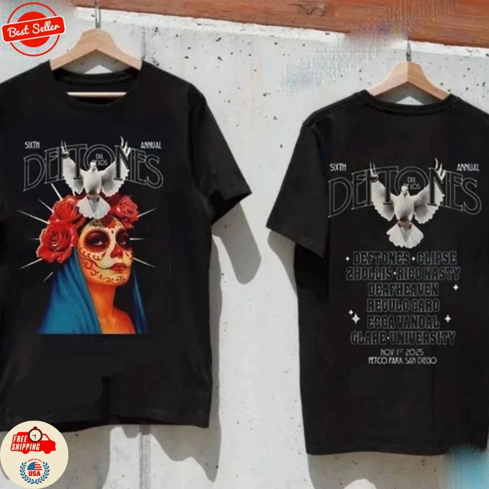 Sixth Annual Dia De Los Deftones Petco Park San Diego November 1St 2025 T Shirt