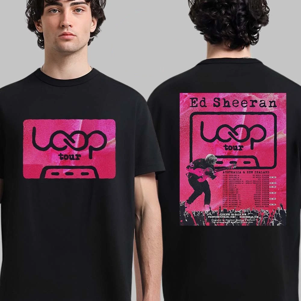 Ed Sheeran Loop Tour Australia And New Zealand 2026 Tour T Shirt