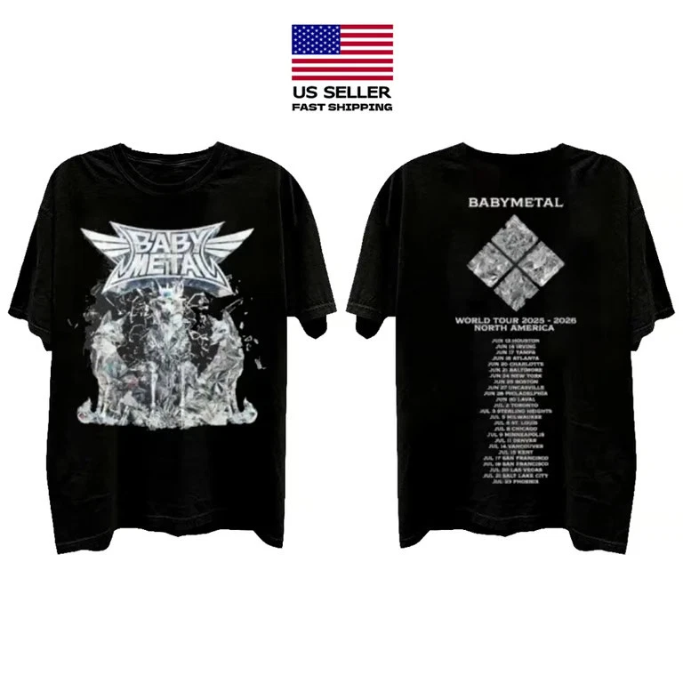 Babymetal World Tour 2025-2026 North American With Tour Dates Shirt