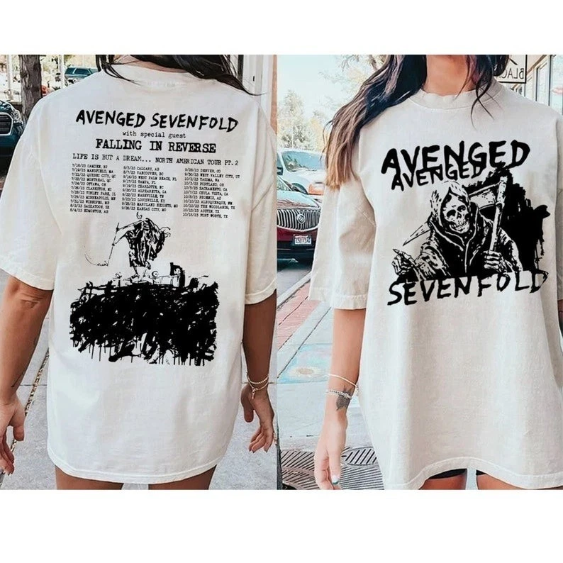 Avenged Sevenfold Life Is But A Dream North American Tour Shirt
