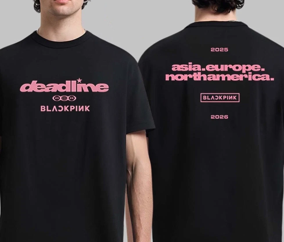Blackpink Deadline World Tour 2025 2026 Continent Shirt