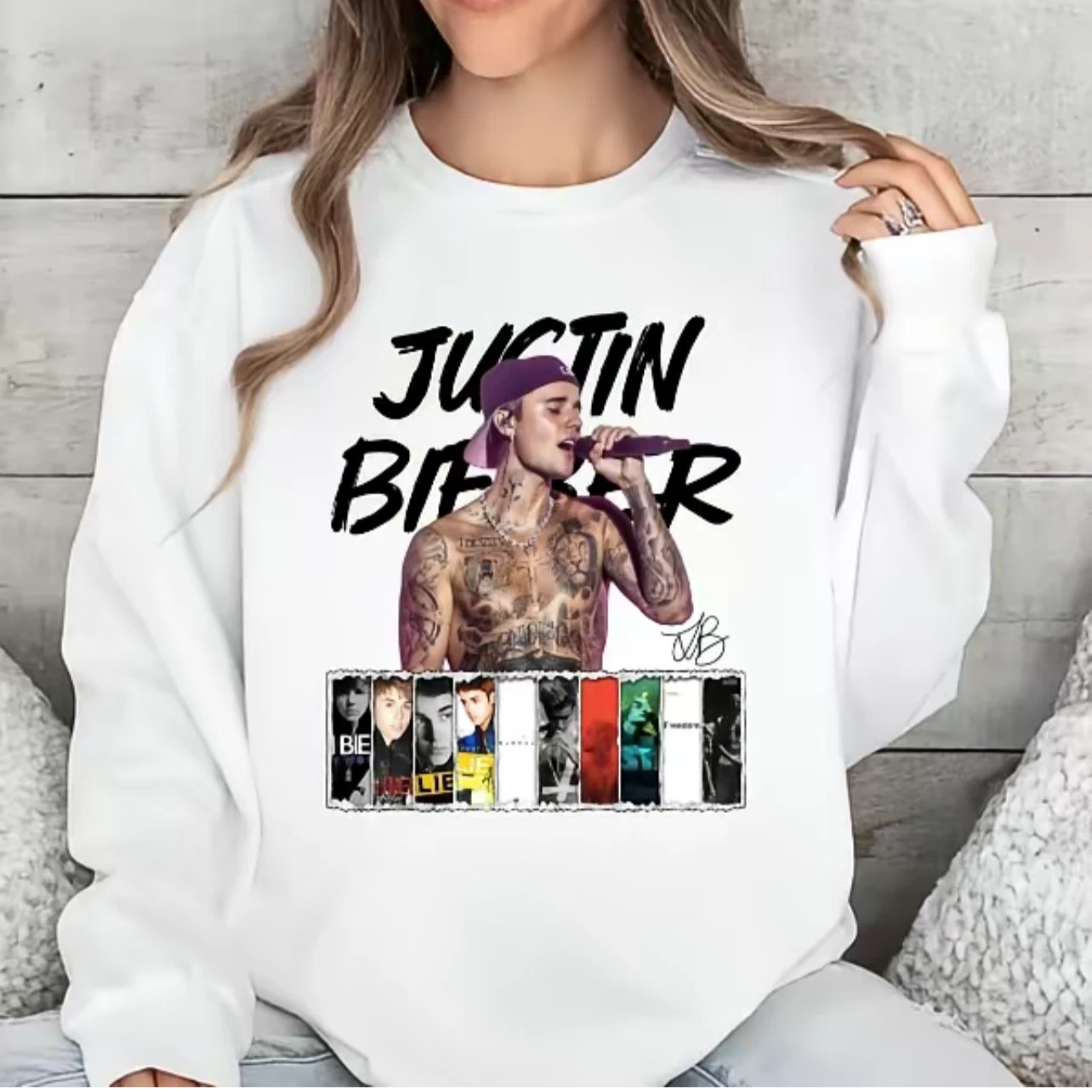Justin Bieber Pop Vintage Music 90S Gif For Fan Sweatshirt