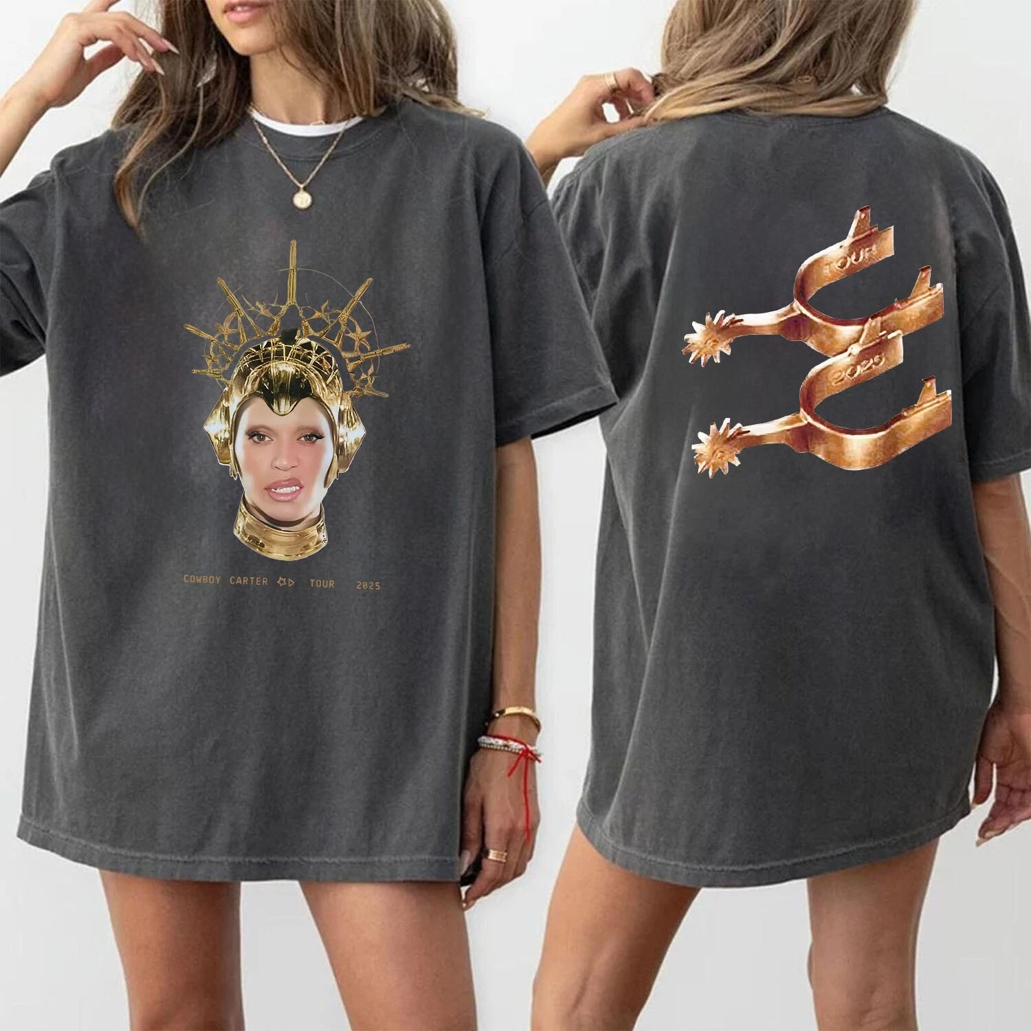 Beyonce Merch - Cowboy Carter Crown Horseshoe Shirt